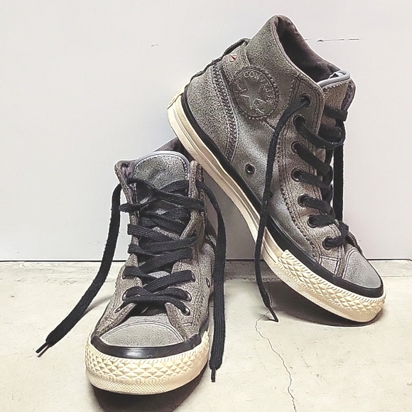 Converse Hi-Top Gray Studded Buckle - Picture 3 of 8